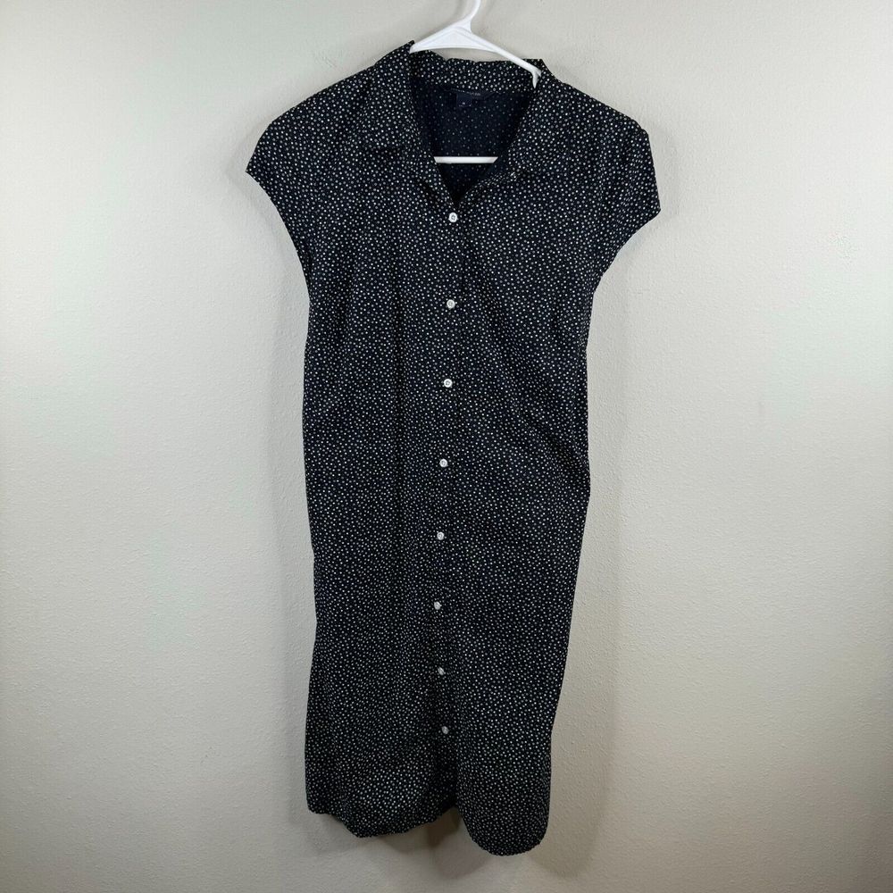 Tommy Hilfiger Womens Dress Size M Button Down Tie‎ in Back Work Wear Interview
